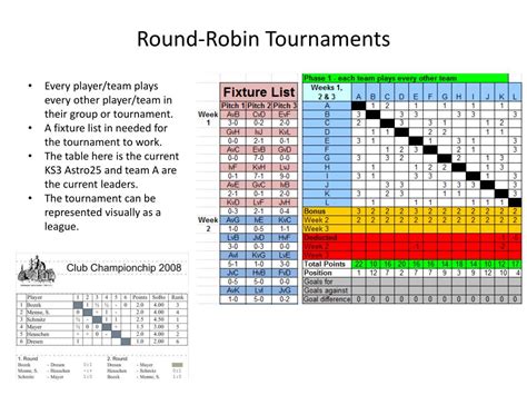 round robin in excel|Sport tournament template .